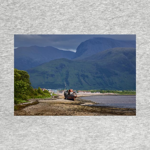 Shipwreck on the Shore of Loch Linhe by GrahamPrentice